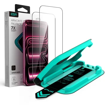 Защитное стекло ESR UltraFit Armorite для iPhone 18 Pro / 17 Pro, 2 шт., черное