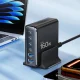 Сетевое зарядное устройство Tech-Protect DC160W-GAN 160W (6 портов) - черный