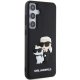 Karl Lagerfeld Samsung Galaxy S24 Plus vāciņš 3D Rubber Ikonik, melns