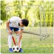 Neo-Sport Large Soccer Goal with Target Net, 215 x 153 76 cm