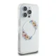 Guess iPhone 16 Pro Case IML Flowers Wreath MagSafe, Clear