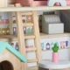 Деревянный кукольный домик в чемодане - отель для животных с...