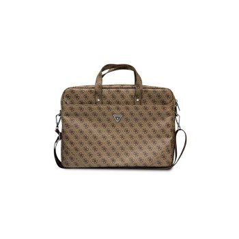 Guess klēpjdatora soma 15 / 16" Saffiano Hot Stamp, brūna