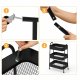3-Tier Rolling Cart Mobile Storage Organizer, Black