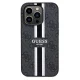 Guess iPhone 15 Pro Max vāciņš 4G Printed Stripes MagSafe, melns