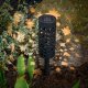 Solar Garden Stake Lights, LED Hollow-Out Lanterns with Dusk Sensor, 4 Pack