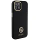 Guess Silicone Logo Strass 4G vāciņš iPhone 15 / 14 / 13, melns