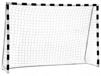 Futbola vārti bērniem ar tīklu 180x120 cm, MultiGarden, melnbalti