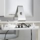 Ergo Office ER-431 W Under-Desk Cable Organizer, White