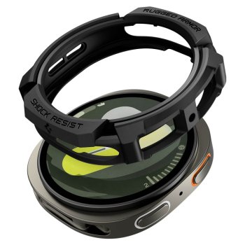 Spigen Rugged Armor aizsargkorpuss Samsung Galaxy Watch 8 40mm Matte Black