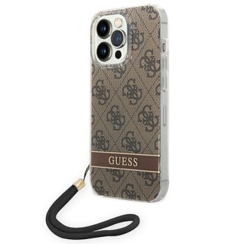 Guess 4G Cord vāciņš iPhone 14 Pro modelim, brūns