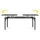MultiGarden Extendable Garden Table 180-240 cm, Up to 12 Persons, Grey