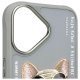 Чехол Nimmy Glasses Cool Dog для iPhone 16, серый