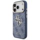 Guess 4G Big 4G Classic Logo Phone Case Cover iPhone 17 Pro - Blue and Gold