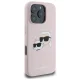 Karl Lagerfeld iPhone 16 Pro Max vāciņš Silicone Karl & Choupette Head MagSafe, rozā