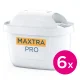 Ūdens filtru kasetnes Brita MAXTRA PRO Extra Limescale Protection, 6 gab., baltas
