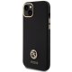 Чехол Guess Silicone Logo Strass 4G для iPhone 15 Plus / 14 Plus - Черный