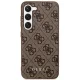 Чехол Guess 4G Metal Gold Logo для Samsung Galaxy S23, коричневый