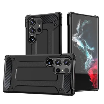 Hybrid Armor Samsung Galaxy S25 Ultra vāciņš, melns