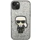 Чехол Karl Lagerfeld Glitter Flakes Ikonik для iPhone 14 Plus - Серебристый