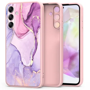Samsung Galaxy A35 ( SM-A356E/DS ) Tech-Protect Icon Case Cover, Pink and Purple