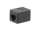 RJ45 savienotājs Maclean MCTV-811 Cat6 ligzda-ligzda, melns