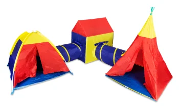 Iplay 5 vienā bērnu telts komplekts ar tuneļiem