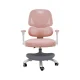Ergonomisks bērnu rakstāmgalda krēsls ar kāju balstu, regulējams, rozā