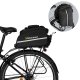 Wozinsky Large Bike Rack Bag 35L with Rain Cover, Black