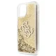 Чехол Guess 4G Big Liquid Glitter для iPhone 11 / XR золотой