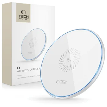 Беспроводное зарядное устройство Tech-Protect QI15W-C1 15W, белое
