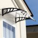 Door Canopy 120x100 cm Polycarbonate Awning Shelter