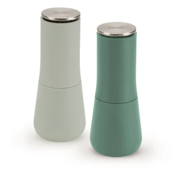 Joseph Joseph Milltop Editions Salt and Pepper Mill Set, Green