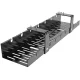 Darba virsmas kabeļu organizators melns | Cable organizer under desk top black