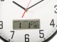 Sienas pulkstenis liels kluss 30cm apaļš rādītājs datums temperatūra koksne | Wall clock large silent round...
