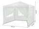 Plonos Baltā Dārza Nojume 3x3m - Elegants Āra Paviljons