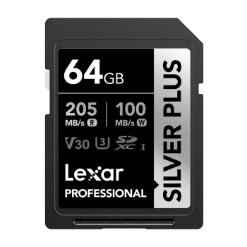 Atmiņas karte Lexar Professional SILVER PLUS SDXC 64GB (LSDSIPL064G-BNNNG)