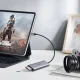 Ugreen USB-C хаб 6-в-1 - 3x USB 3.2 / HDMI 4K 60Hz / SD / TF, серый