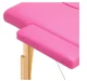 Folding Wooden Massage Table Komfort Activ Fizjo 2 Segmented, Pink
