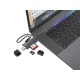 Картридер Conceptronic BIAN05G 2-in-1 Dual Plug серый