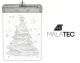 Malatec Ziemassvētku 3D LED logs dekorācija, eglīte