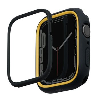 Apple Watch Series 4 / 5 / 6 / 7 / 8 / SE 40 / 41 mm Uniq Etui Moduo Cover Case, Midnight-Mustard | Vāciņš Maciņš...