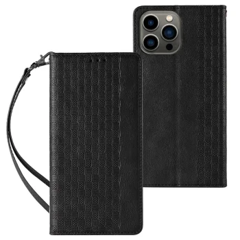 Чехол-книжка для Samsung Galaxy S23+ Magnet Strap Case с подставкой, черный