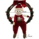 Ruhhy Elf Ziemassvētku vainags durvīm, 36 cm