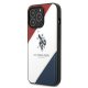 Apple iPhone 14 Pro Max 6.7\'\' US Polo Tricolor Embossed Case Cover (USHCP14XPSO3), White