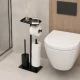 Стойка для ванной Modernhome с держателем туалетной бумаги и ершиком,...