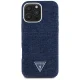 Чехол Guess для iPhone 16 Pro Max Denim Triangle Logo MagSafe, синий