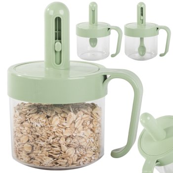 Контейнер для специй с ложкой и герметичной крышкой, 200 мл