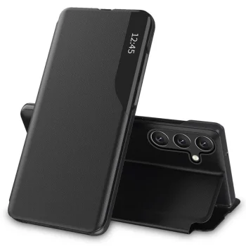 Tech-Protect Smart View atverams vāciņš Samsung Galaxy A55 5G, Melns