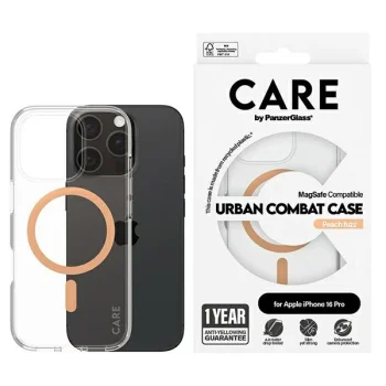 Чехол PanzerGlass для iPhone 16 Pro CARE Flagship MagSafe, персиковый
